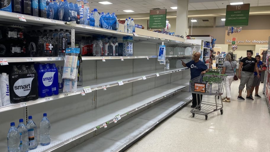 Florida residents ready themselves ahead of a tropical storm.