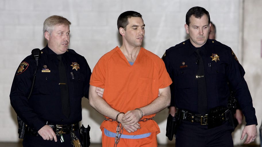 Scott Peterson was transported to San Quentin Prison death row after he was formally sentenced to death for the murder or his wife Laci and their unborn son.