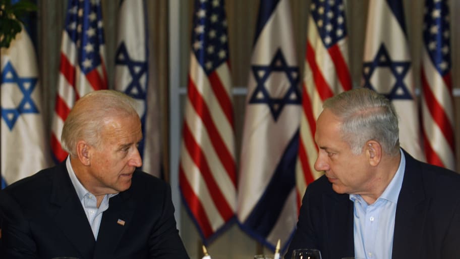 Joe Biden with Benjamin Netanyahu in 2010