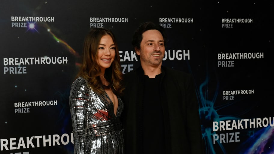 Nicole Shanahan and her ex-husband Sergey Brin pictured in 2019.