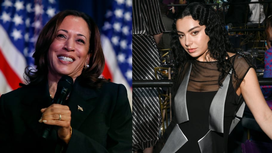 Kamala Harris and Charli XCX