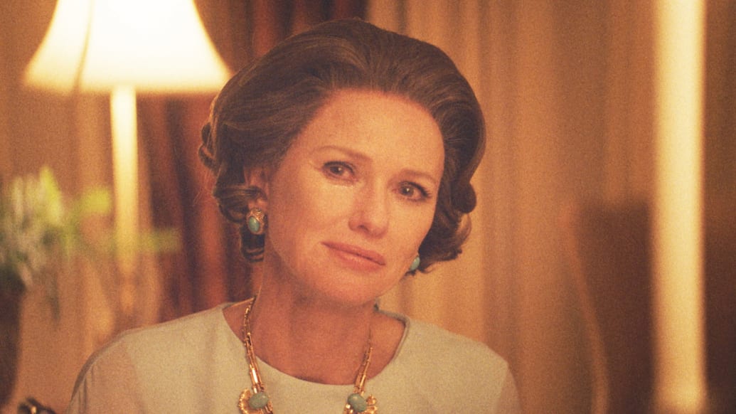 A close up of Naomi Watts in 'Feud: Capote vs the Swans'