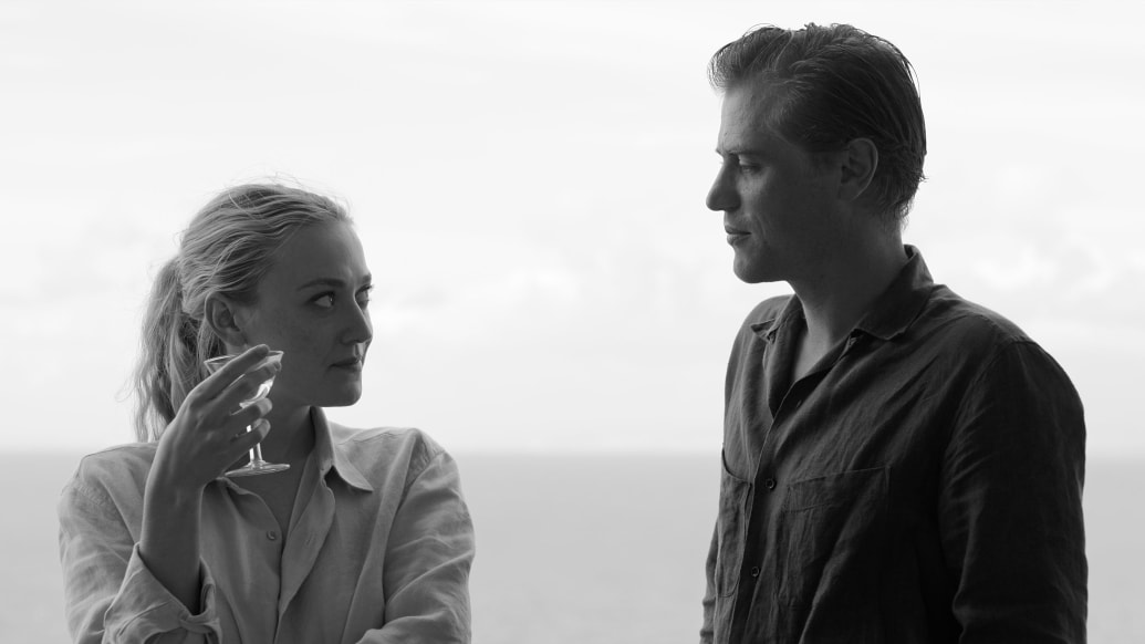 Dakota Fanning and Johnny Flynn in a still from 'Ripley'