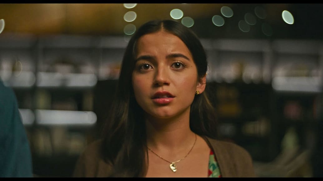 A close up still of Isabela Merced in ‘Turtles All the Way Down’