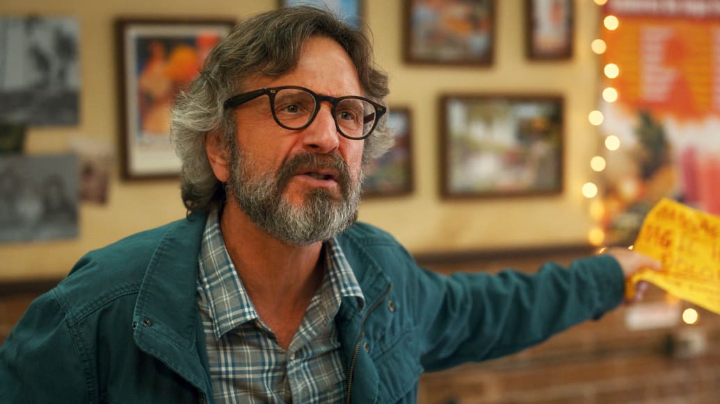 A photo including Marc Maron as Gideon Pearlman in the show The Horror of Dolores Roach.