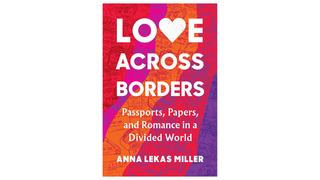 A photo of the Love Across Borders book cover.