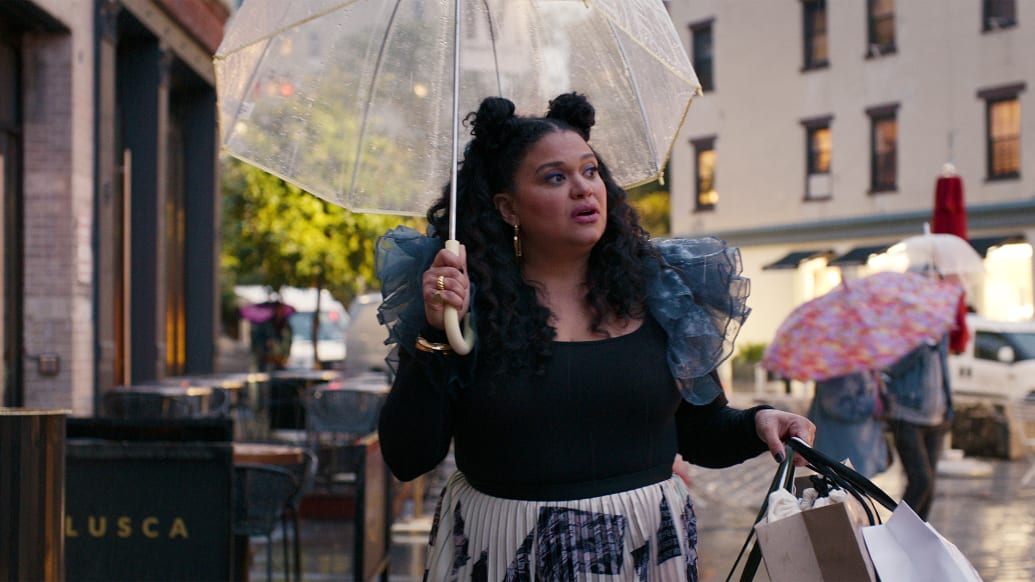 A still image of Michelle Buteau in Netflix's Survival of the Thickest.