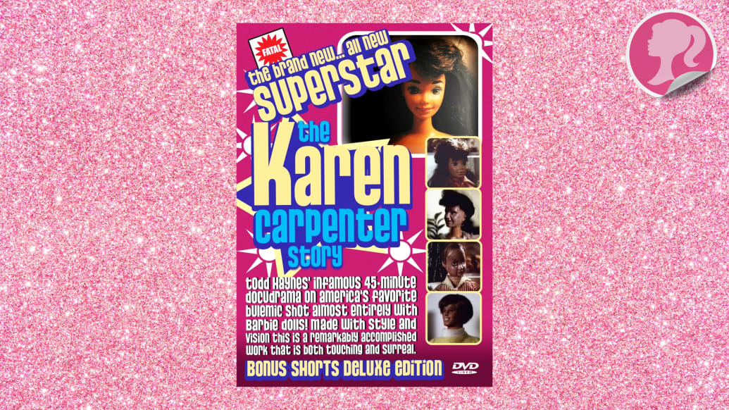 An illustration including the Key Art for the film Todd Haynes’ Superstar: The Karen Carpenter Story.