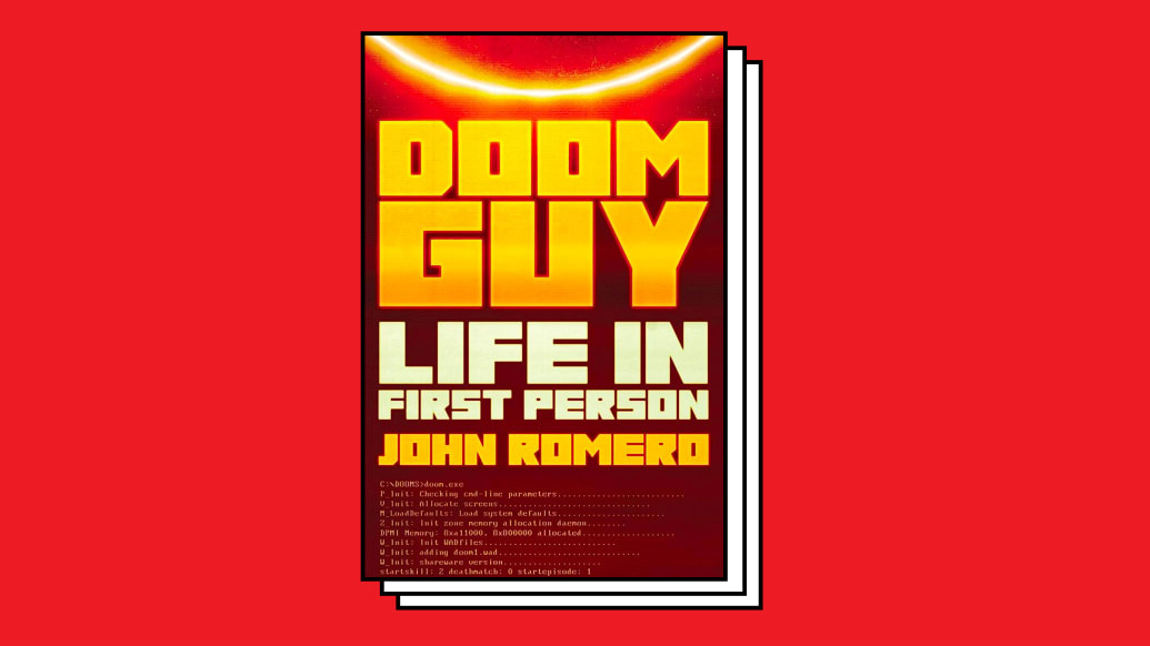 The book cover of Doom Guy: Life in First Person by John Romero.