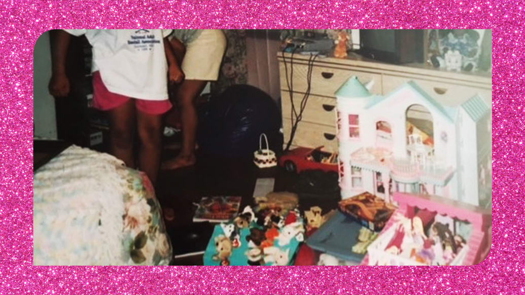 A photo including a Barbie Toy Collection and a 1998 Barbie Deluxe Dreamhouse