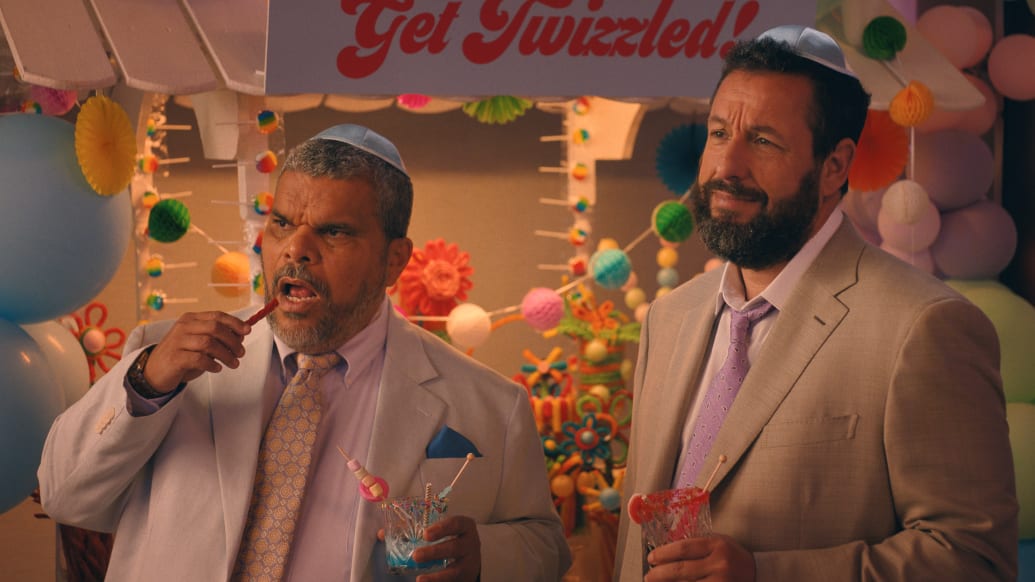 Luis Guzman and Adam Sandler in You Are So Not Invited To My Bat Mitzvah.