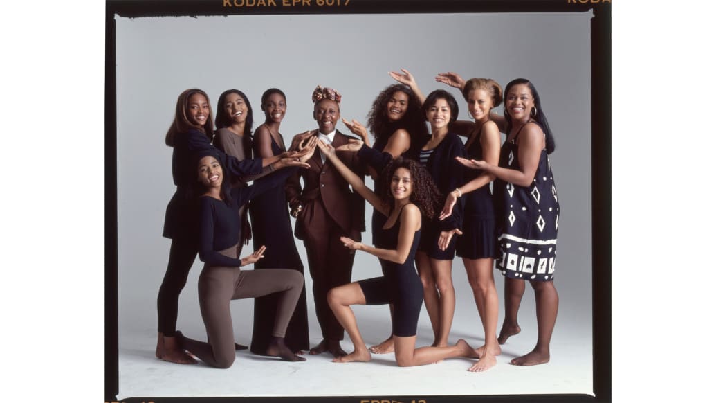 A photo including Bethann Hardison with the 1991 Black Girls Coalition in Invisible Beauty a Magnolia Pictures release