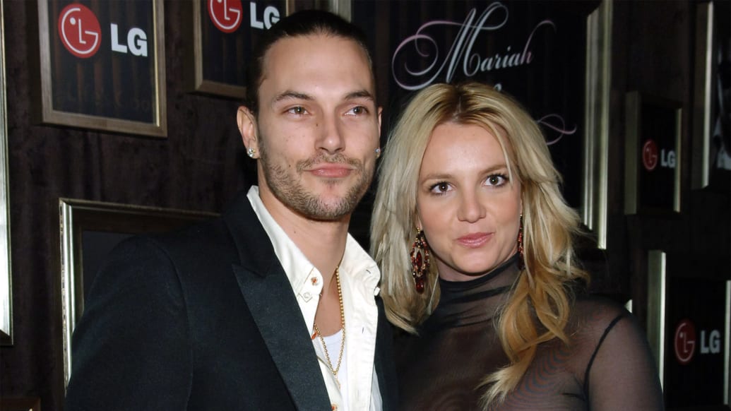 Kevin Federline and Britney Spears in Hollywood, California, in 2006.