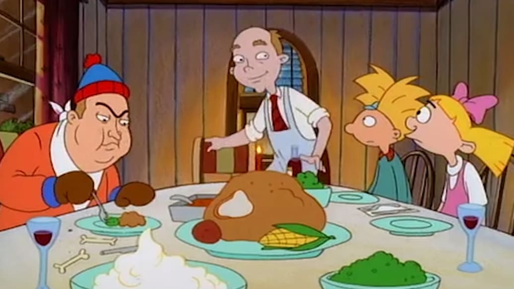 A scene from Hey Arnold! “Arnold’s Thanksgiving"