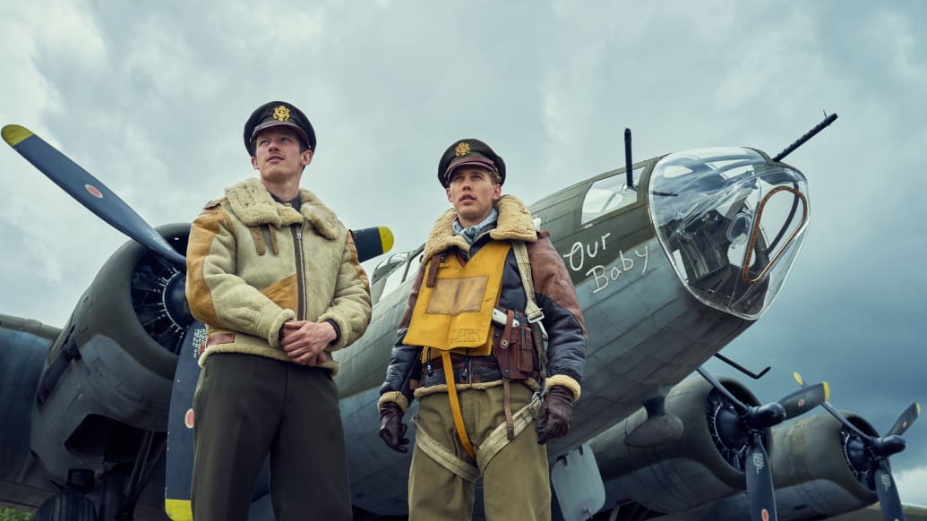 A photo including Callum Turner and Austin Butler in Masters of the Air on Apple TV+