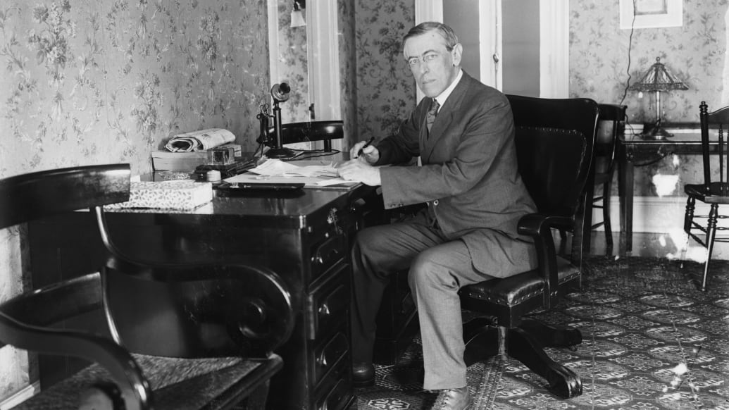 A photo including Woodrow Wilson