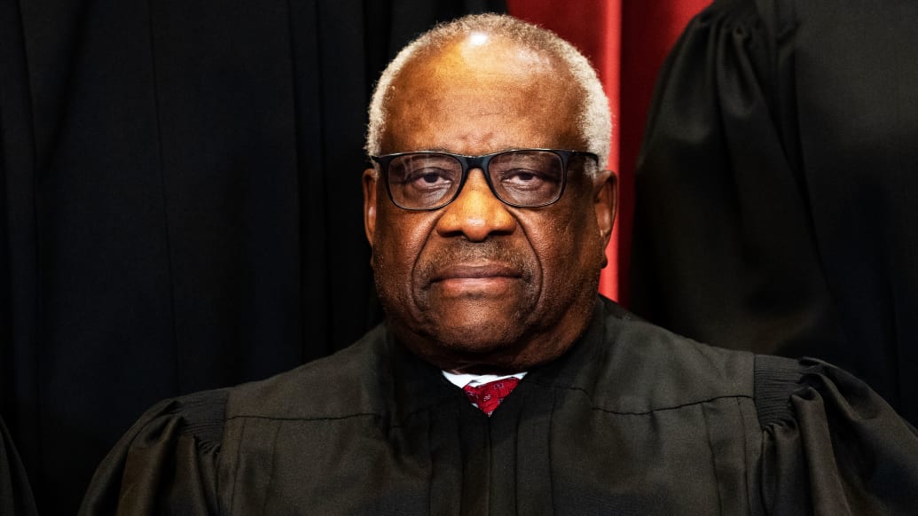 A photo including Justice Clarence Thomas