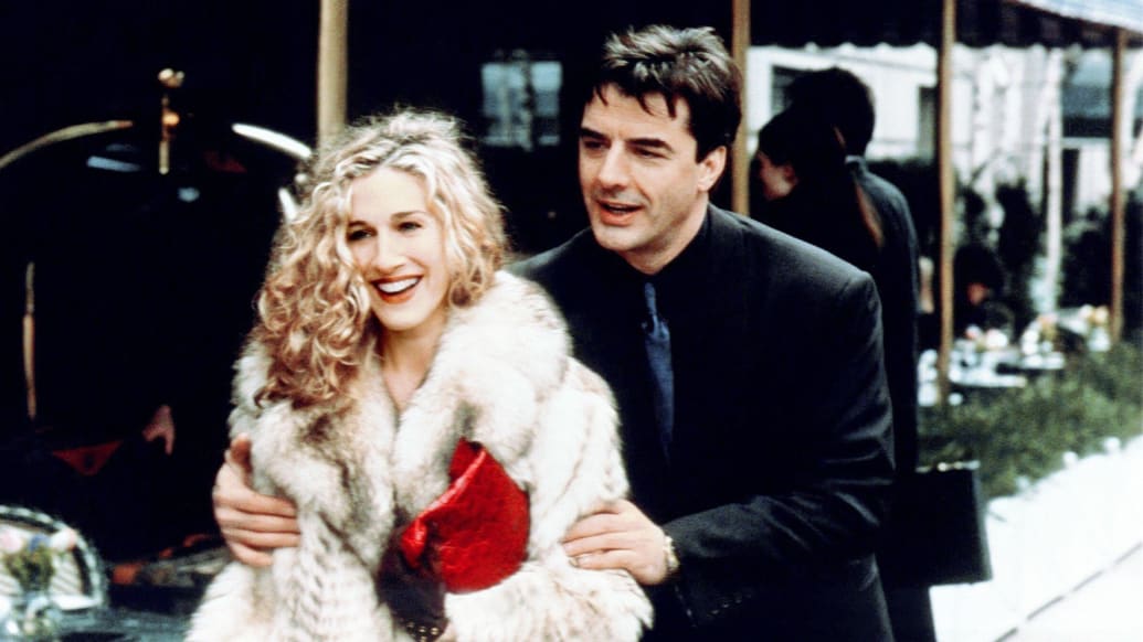 Sarah Jessica Parker and Chris Noth in the series Sex and the City on HBO
