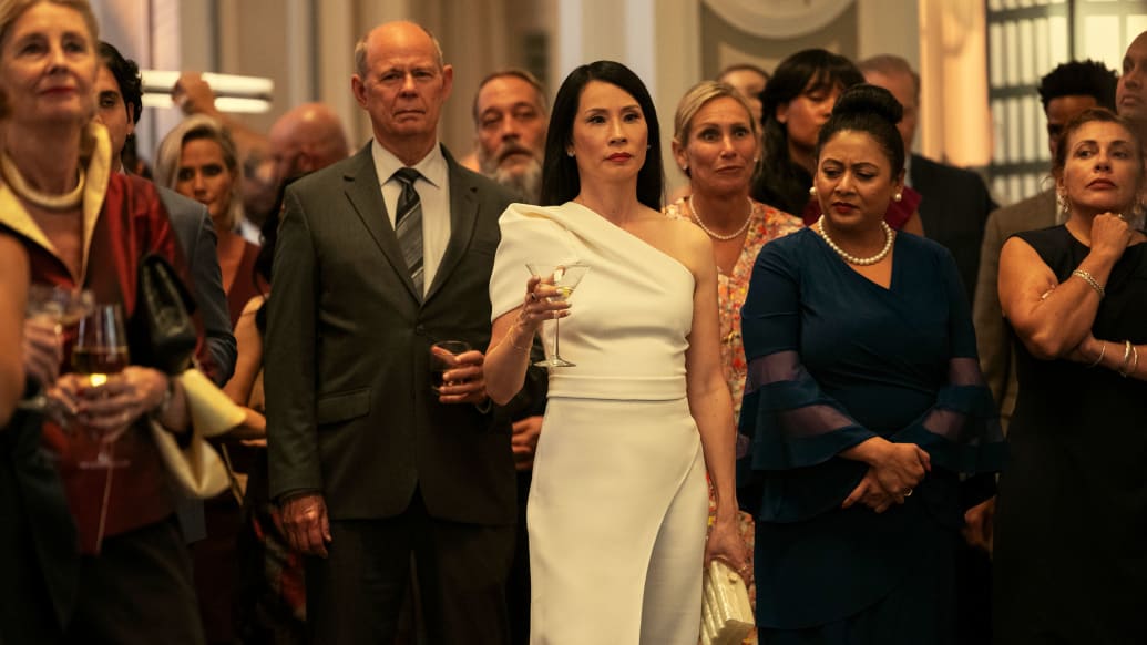 A photo including Lucy Liu in the series A Man in Full on Netflix