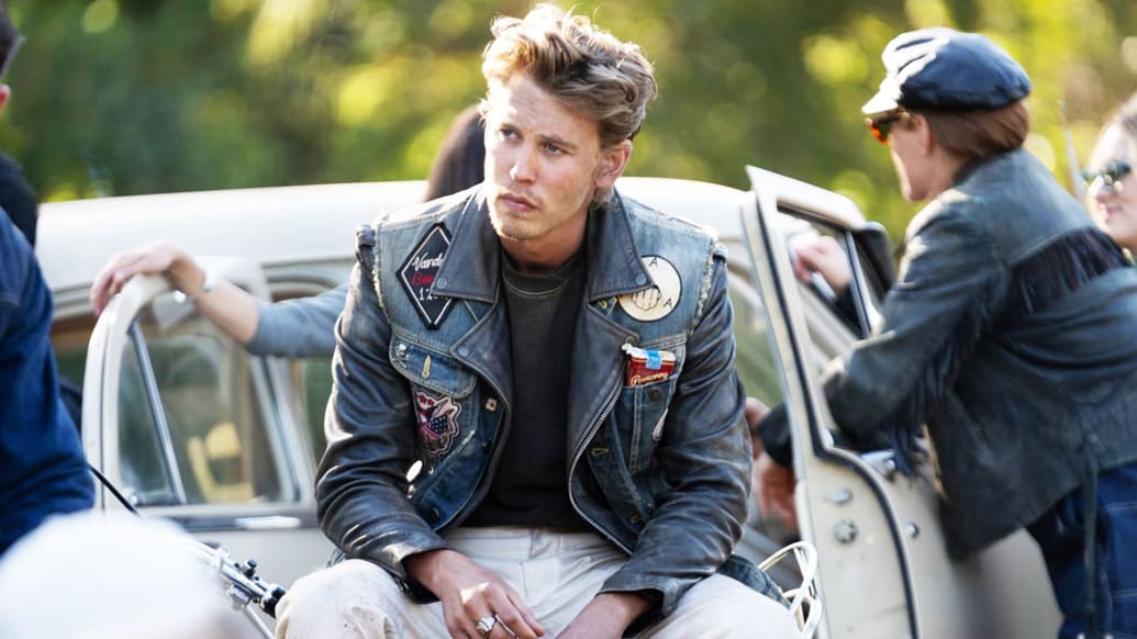 A photo including Austin Butler in the film The Bikeriders