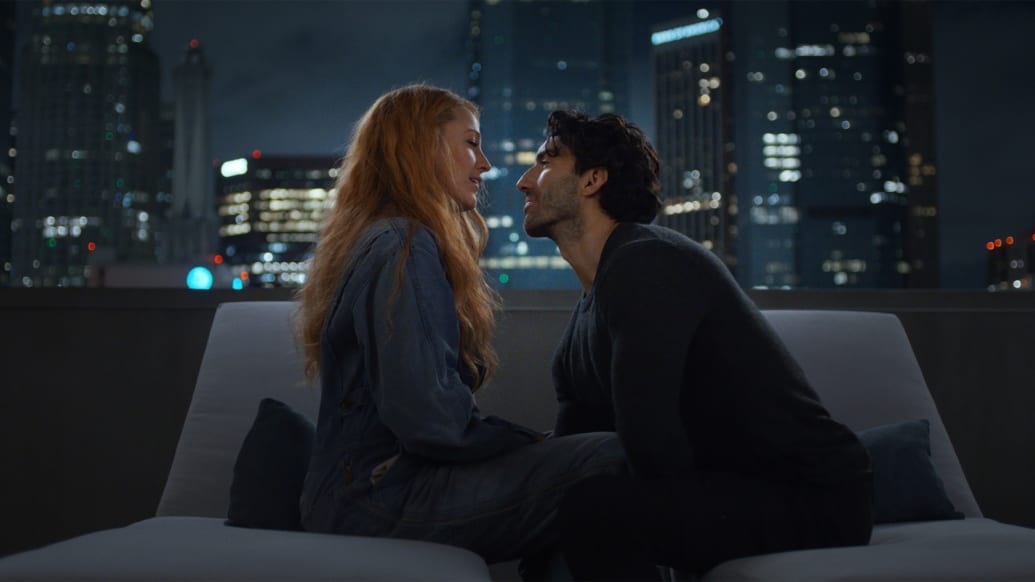 A photo still of Blake Lively and Justin Baldoni