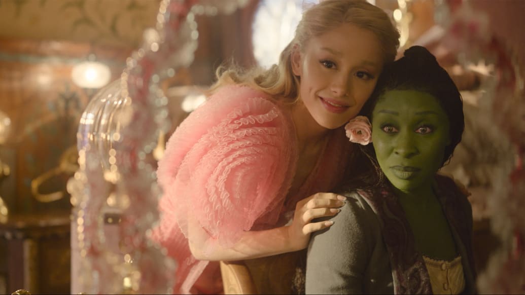 Ariana Granda and Cynthia Erivo in Wicked.