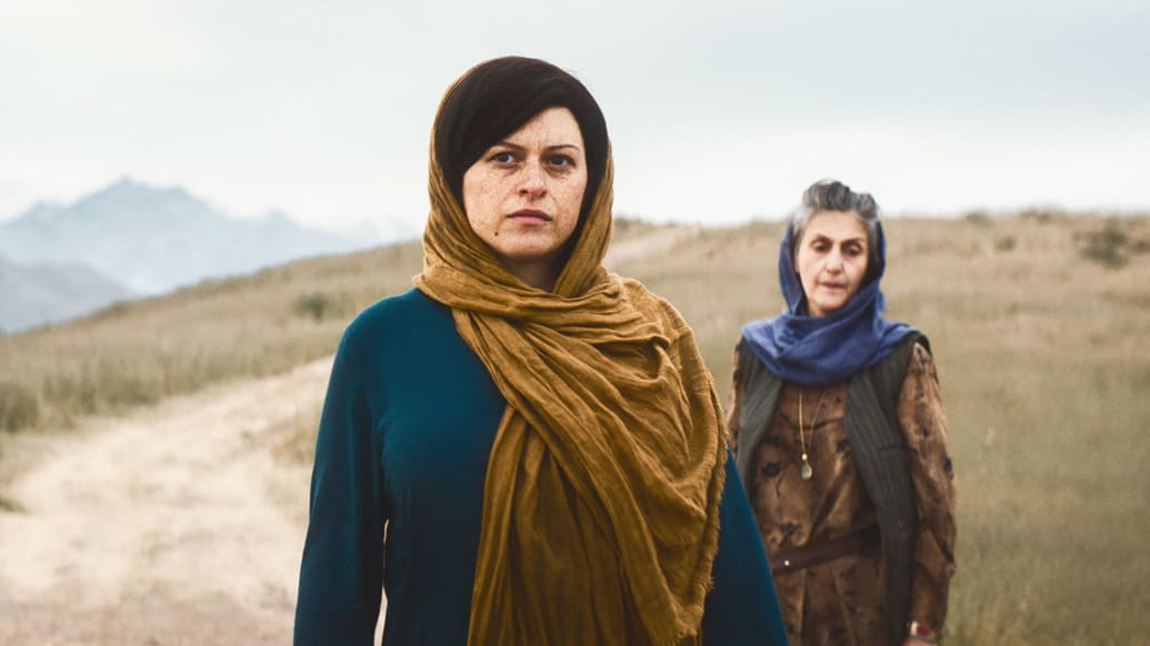 Alia Shawkat as Angela Adams and Jacqueline Antaramian as Khadija in The Old Man Season 2, Episode 2.