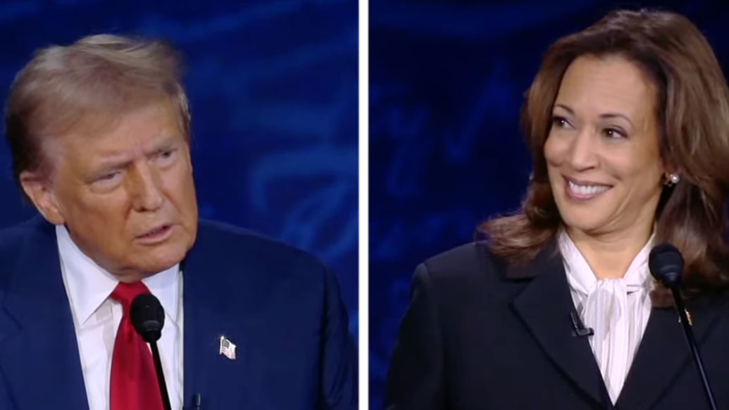 Donald Trump and Kamala Harris debate