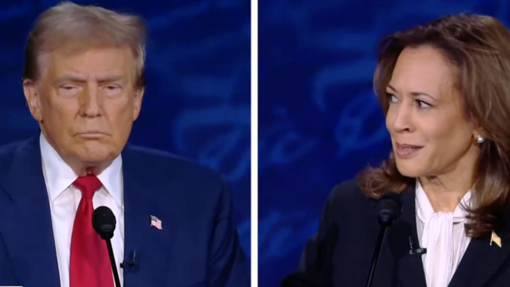 Donald Trump and Kamala Harris debate