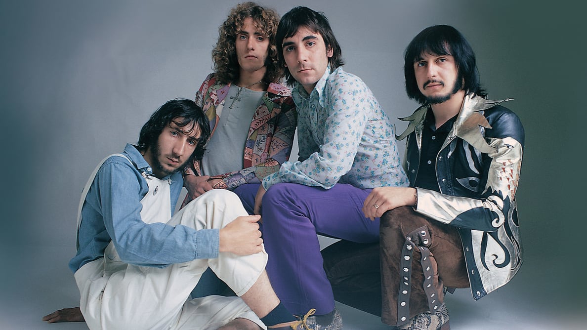A photo including members from The Who