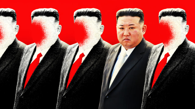 A photo illustration of Kim Jong Un 