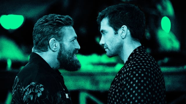 A still from the film Road House on Amazon Prime Video including Jake Gyllenhaal and Conor McGregor