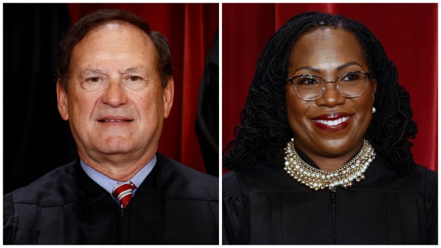 Justices Samuel Alito and Ketanji Brown Jackson