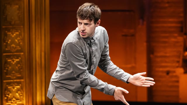Alex Edelman in 'Just for Us' on Broadway.