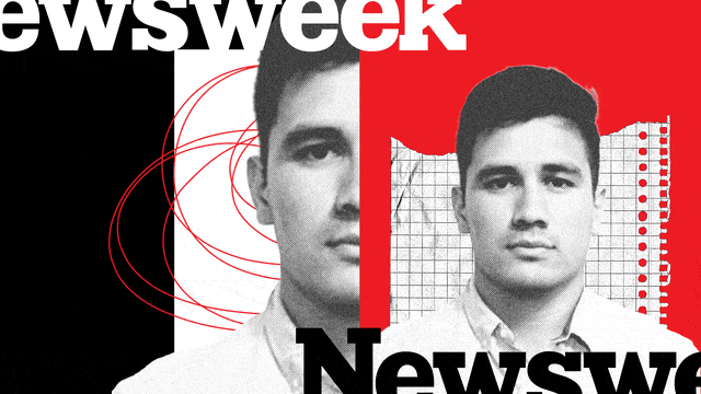 Illustration of Pedro Gonzalez and Newsweek banner