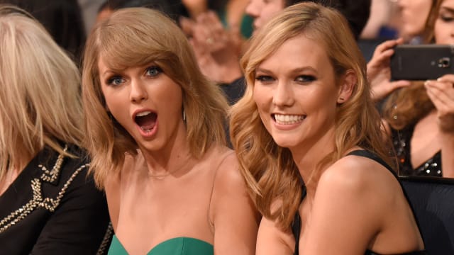 Taylor Swift and Karlie Kloss at the 2014 American Music Awards