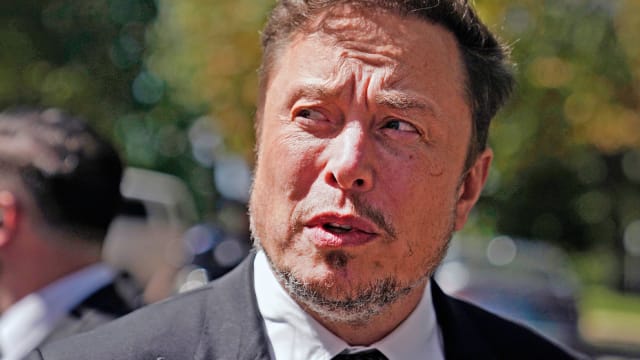 A close up of Elon Musk