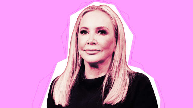A photo illustraton of Shannon Storms Beador from RHOC.