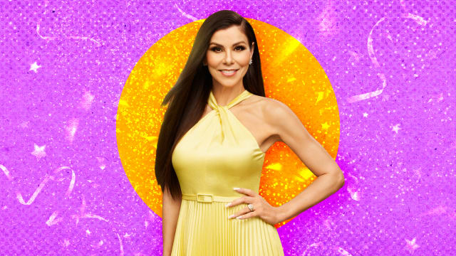 A photo illustration of Heather Dubrow on RHOC.
