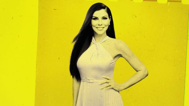 An illustration including Heather Dubrow