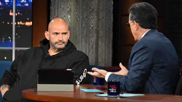 The Late Show with Stephen Colbert and guest Sen. John Fetterman