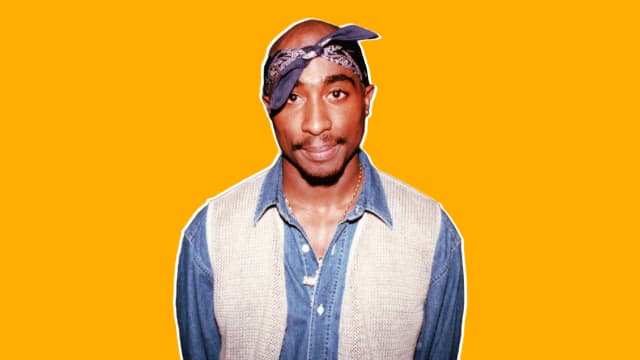 A photo illustration of Tupac Shakur. 