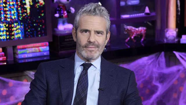 Andy Cohen on the set of "Watch What Happens Live"