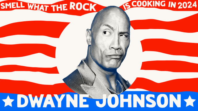 Photo illustrative campaign poster for Dwayne "The Rock" Johnson