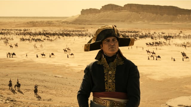 A photo including Joaquin Phoenix in the film Napoleon