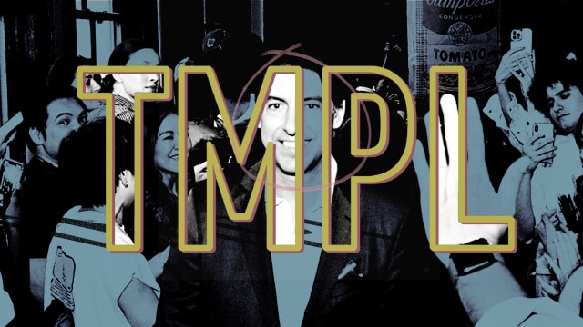 A photo illustration of Patrick Walsh with the TMPL Logo.
