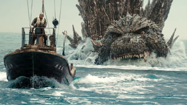 A scene from Godzilla Minus One.