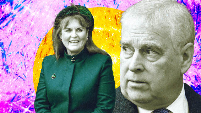A photo illustration of Sarah Ferguson and Prince Andrew.