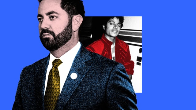 A photo illustration of Mike Lawler and Michael Jackson