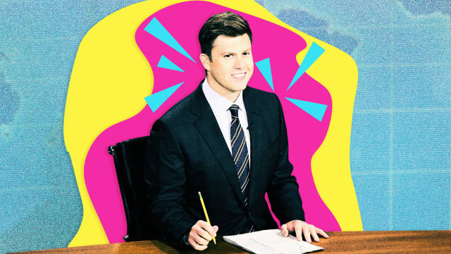 Anchor Colin Jost during Weekend Update